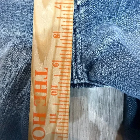 7 For All Mankind Josefina Jeans Womens 25 Blue Button Fly Boyfriend 28x27 - Picture 6 of 7